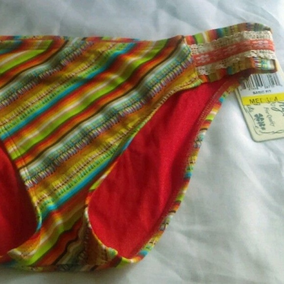 Lucky Brand Santiago Sunrise Basic Tab Side Bikini - Picture 3 of 5